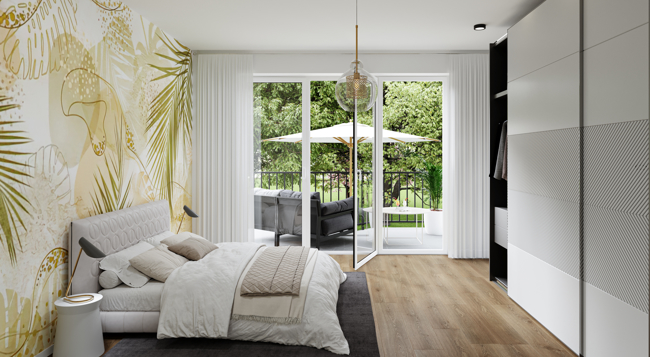 E & Co.- NEUBAU: moderne 3-Zimmer-Wohnung mit Balkon