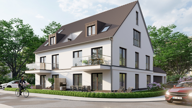 NEU 3-Zimmerwohnung mit West-Balkon  /  KfW 40 Förderung, Darlehen € 220.000,- ab 0,01 %